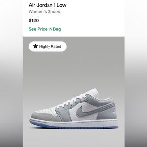 Women’s Air Jordan 7- Gray, white and ice blue.